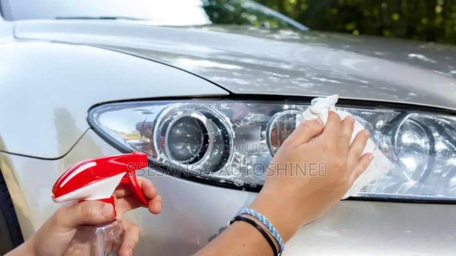 Car Head Lights Cleaning