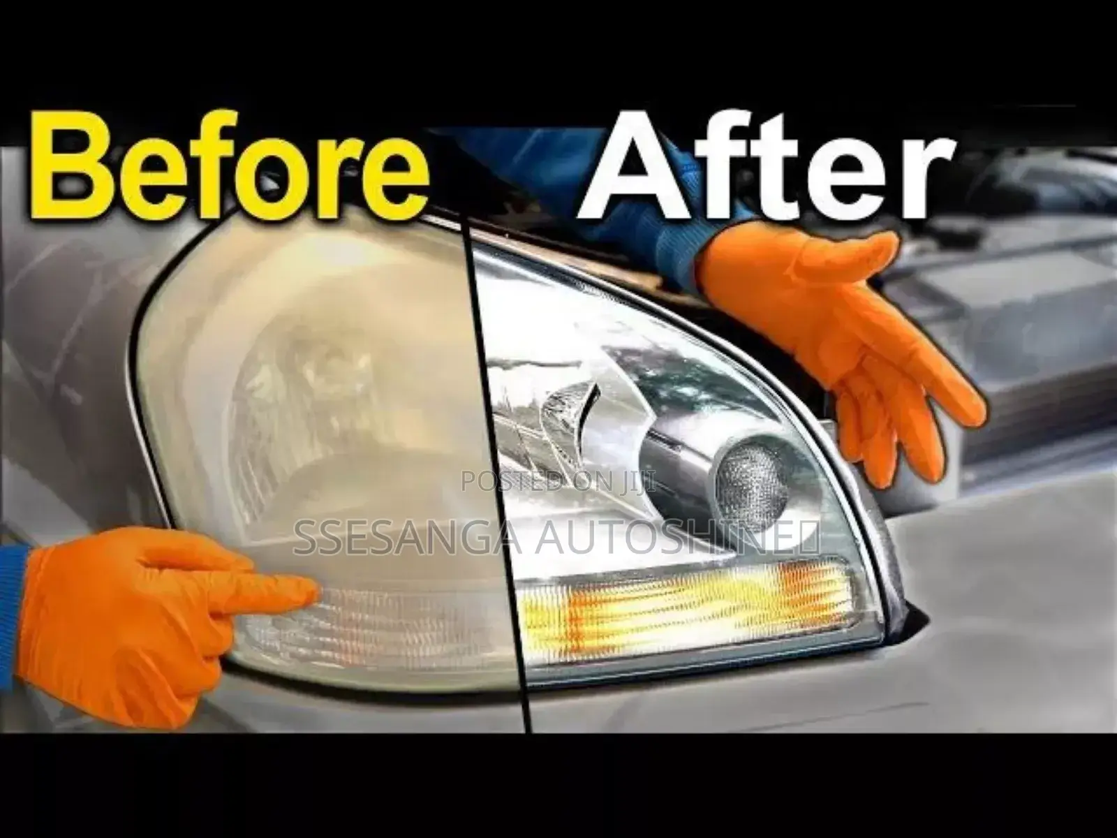 Car Head Lights Cleaning