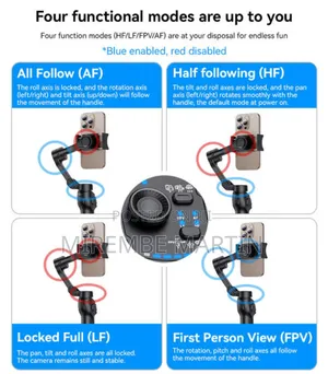 Three-Axis Shooting Gimbal Stabilizer Auto Face Tracking