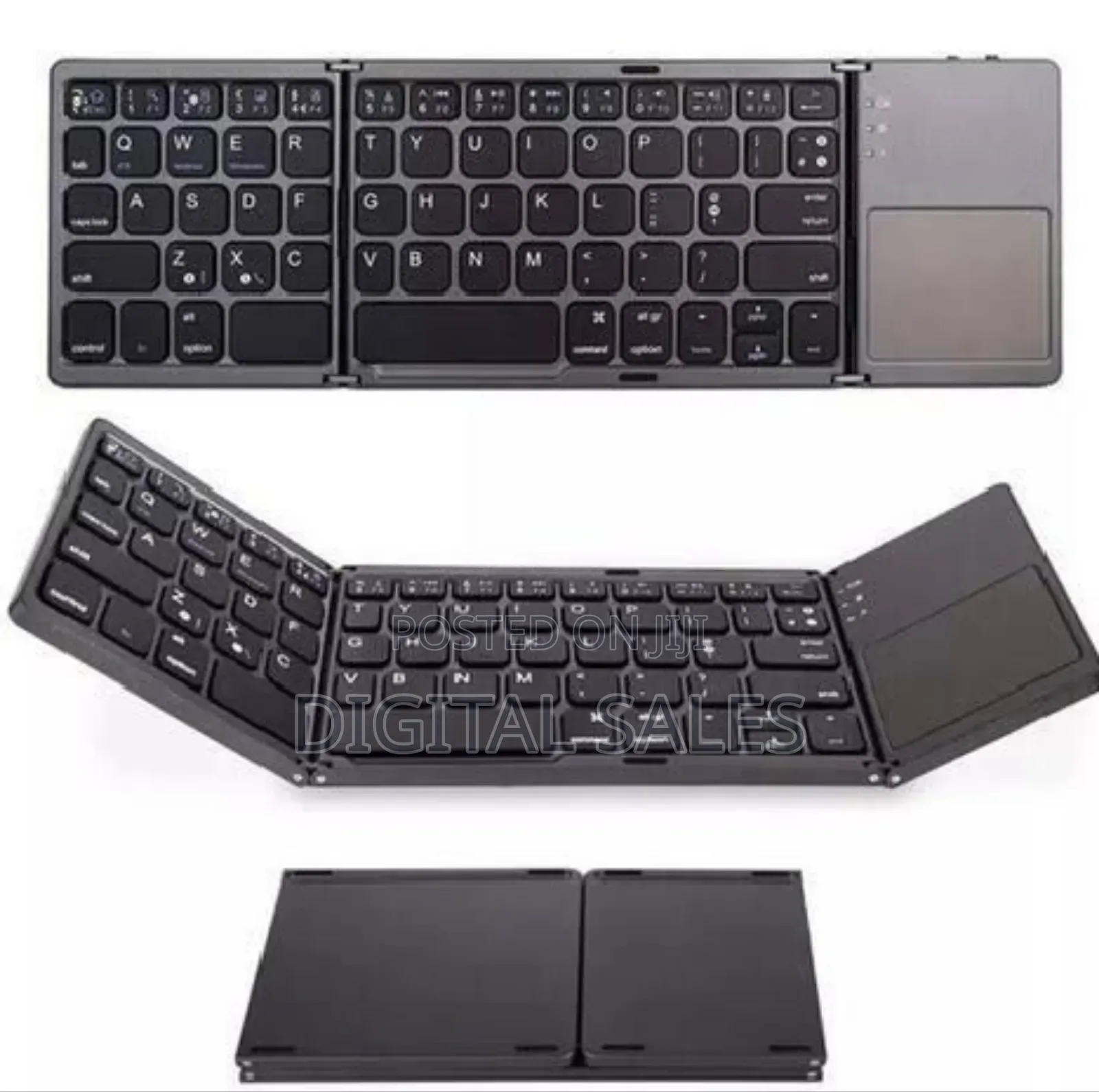 Wireless Bluetooth Tri-Folding Keyboard-Rechargeable