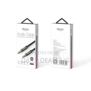 Yesido Yau16 3m Nylon Braided 3.5mm to 3.5mm Jack Plug Black