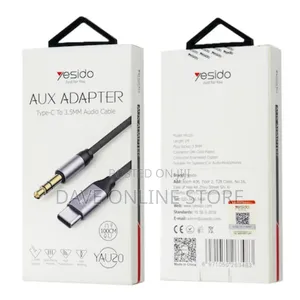 Yesido Yau20 Type C to 3.5mm Audio Cable, Black