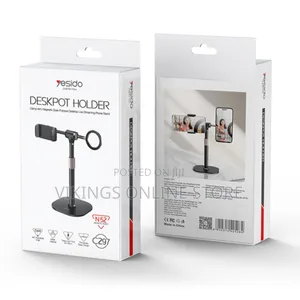 Yesido C297 Stand Metal Spring Clip / Magnetic Ring(Black