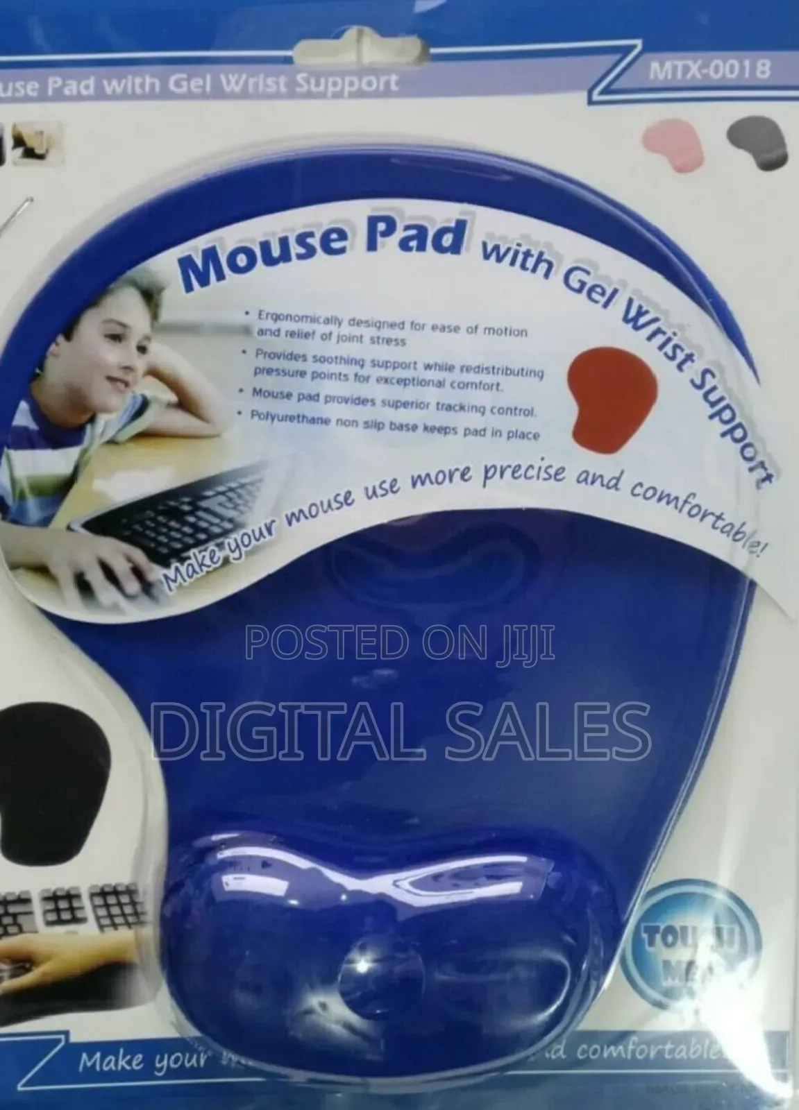 Mousepad With Gel Wrist Support