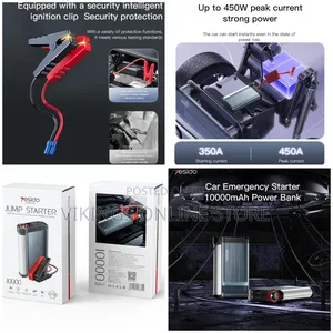Yesido Yp36 Jump Starter With 10000mah Power Bank