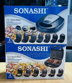 Sonashi 7 in 1 Stainless Steel Snackmaker With 2yr Warranty