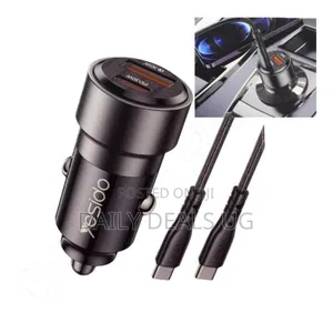 60w Fast Charging Car Charger Adapter - Qc3.0+Pd 30w,