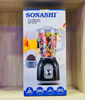 Sonashi 2 in 1 Juice Blender With Grinder 2yrs Warranty