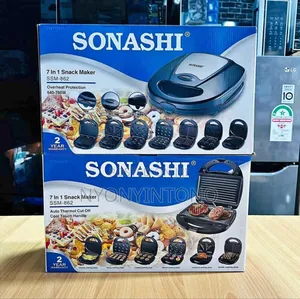 Sonashi High-Quality 7 in 1 Snacks Maker 2yr Warranty