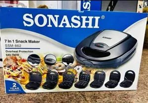 Sonashi High-Quality 7 in 1 Snacks Maker 2yr Warranty