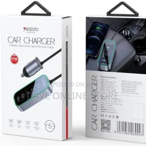 Quick Car Charger, 97 Watt, 1.5 Meter, Yesido Y53