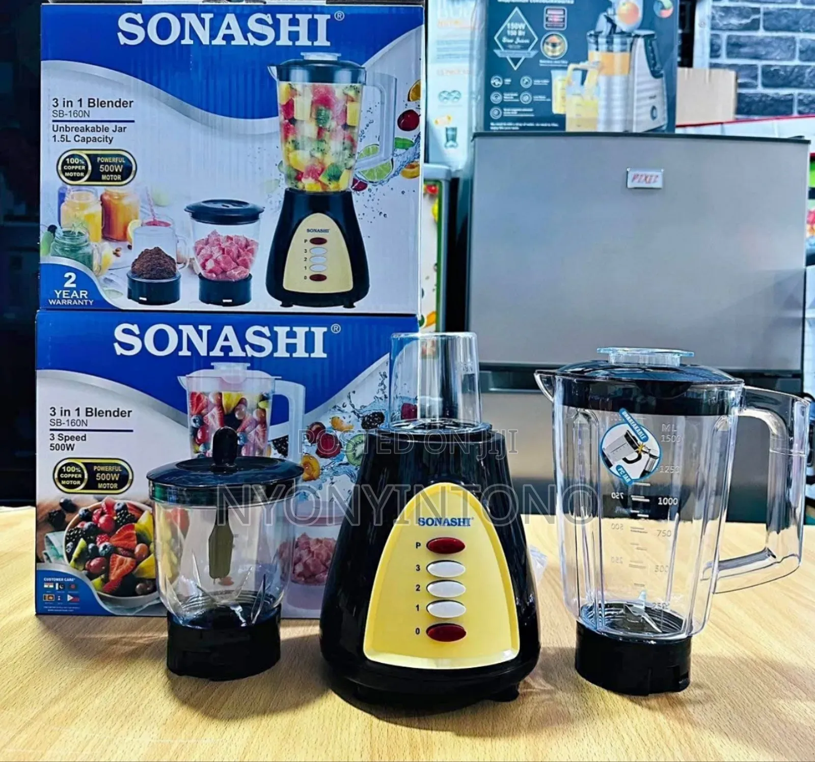Sonashi 3 in 1juice Blender Chopper and Grinder
