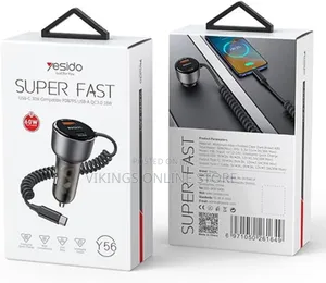 Yesido Y56 60w Qc3.0 Usb + Type-C Pd Phone Adapter
