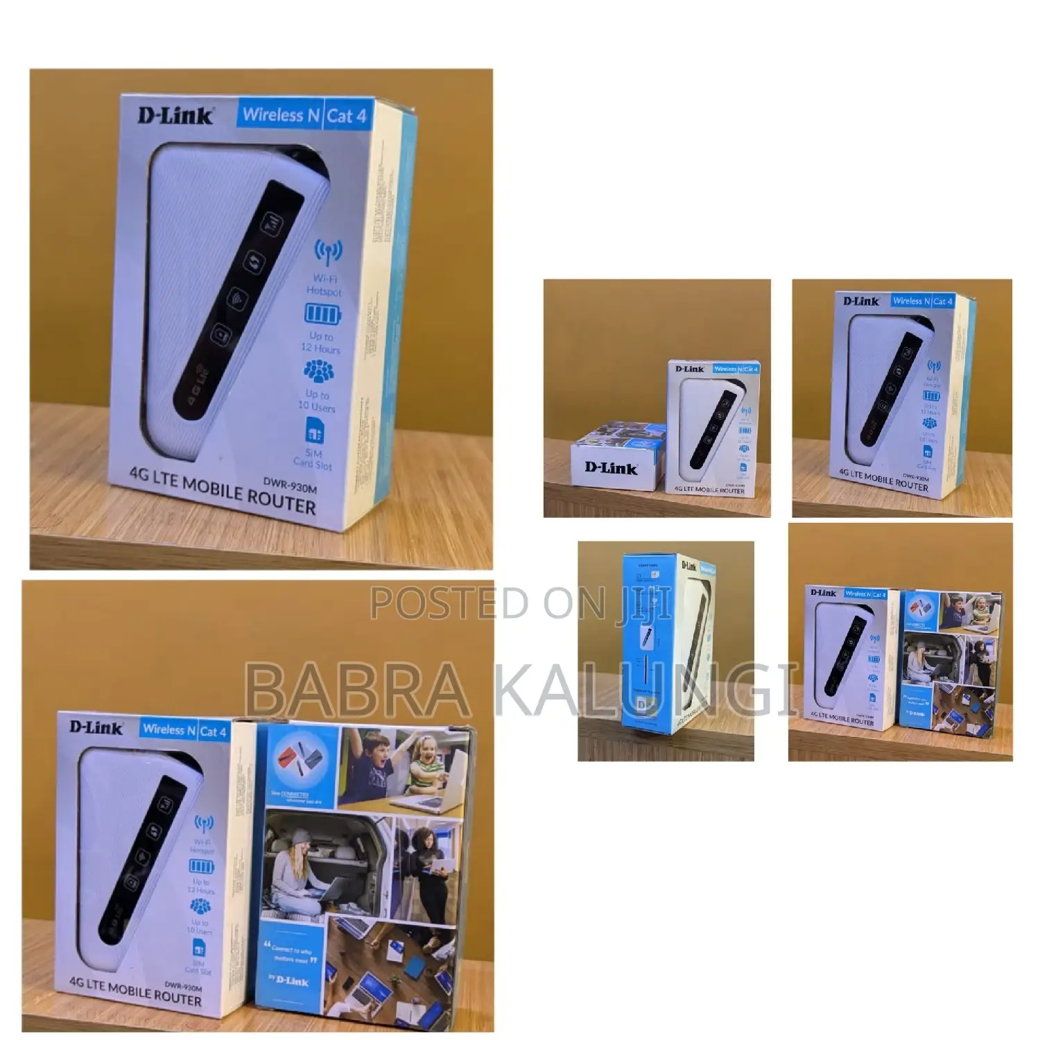 D-Link Mifi 4g Lte Mobile 12 Hour Battery Mifi -White