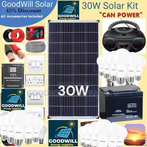 30w Solar Kit (30w Commercial Solar Energy System Full Kit)