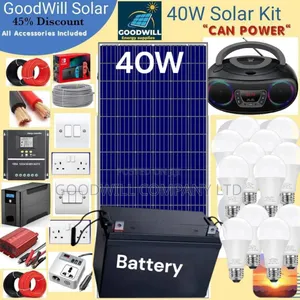 40w Solar Kit (40w Commercial Solar Energy System Full Kit)