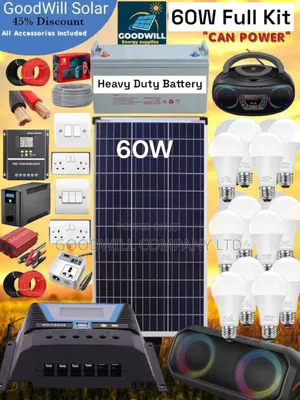 60w Solar Kit (60w Commercial Solar Energy System Full Kit)