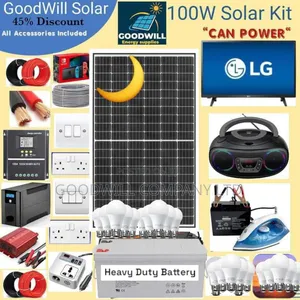 100w Solar Kit (100w Commercial Solar Energy System Full Kit