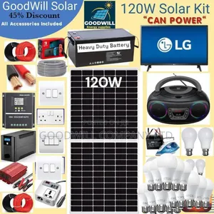 120w Solar Kit(120w Commercial Solar Energy System Full Kit