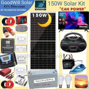 150w Solar Kit (150w Commercial Solar Energy System Full Kit