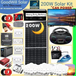 200w Solar Kit (200w Commercial Solar Energy System Full Kit