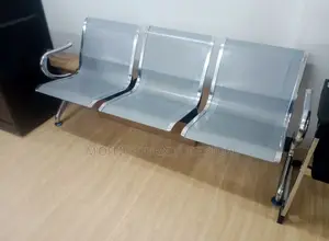 Silver 3- Seater Waiting Chair