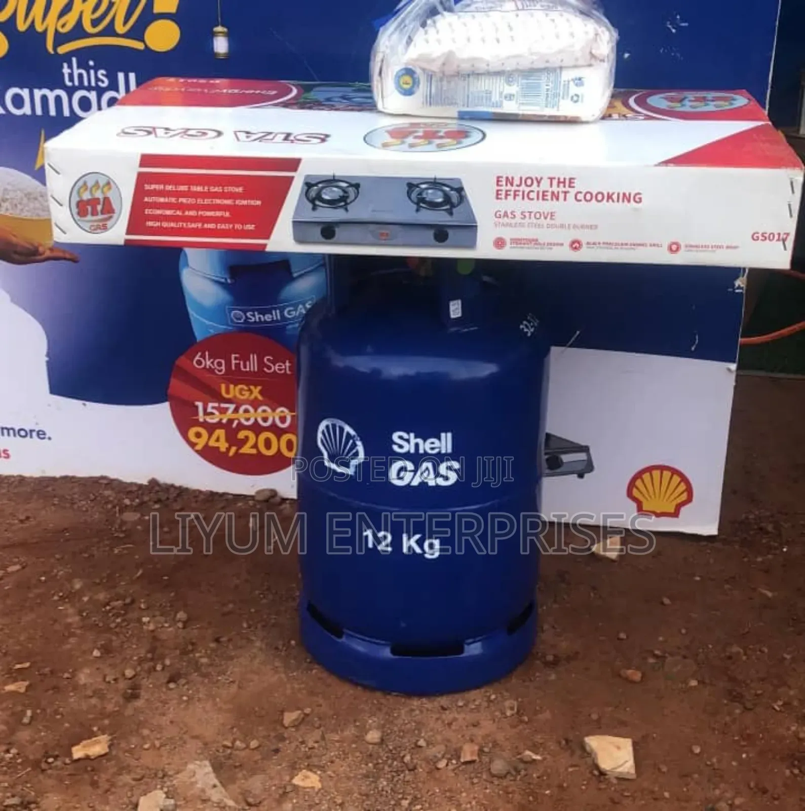 Shell Gas 12kg+ Cooker Ready for Use at 300,000.