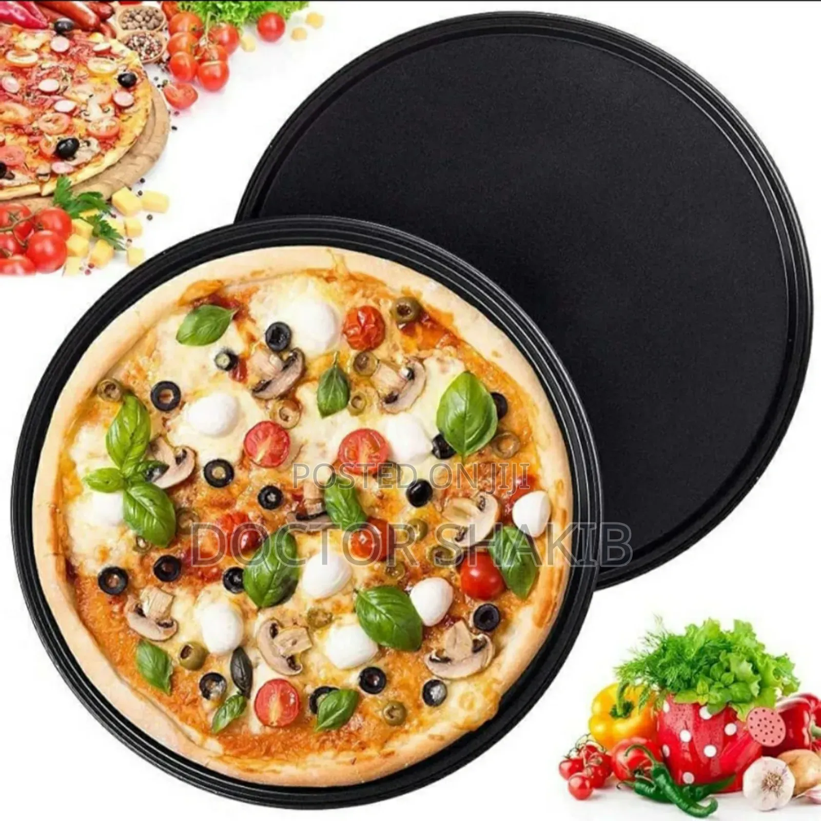 Quality Non-Stick Pizza Steel Baking Round Oven Tray Pan