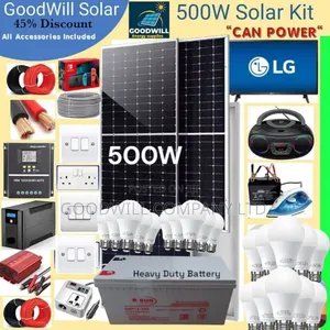 500w Solar Kit (500w Commercial Solar Energy System Full Kit