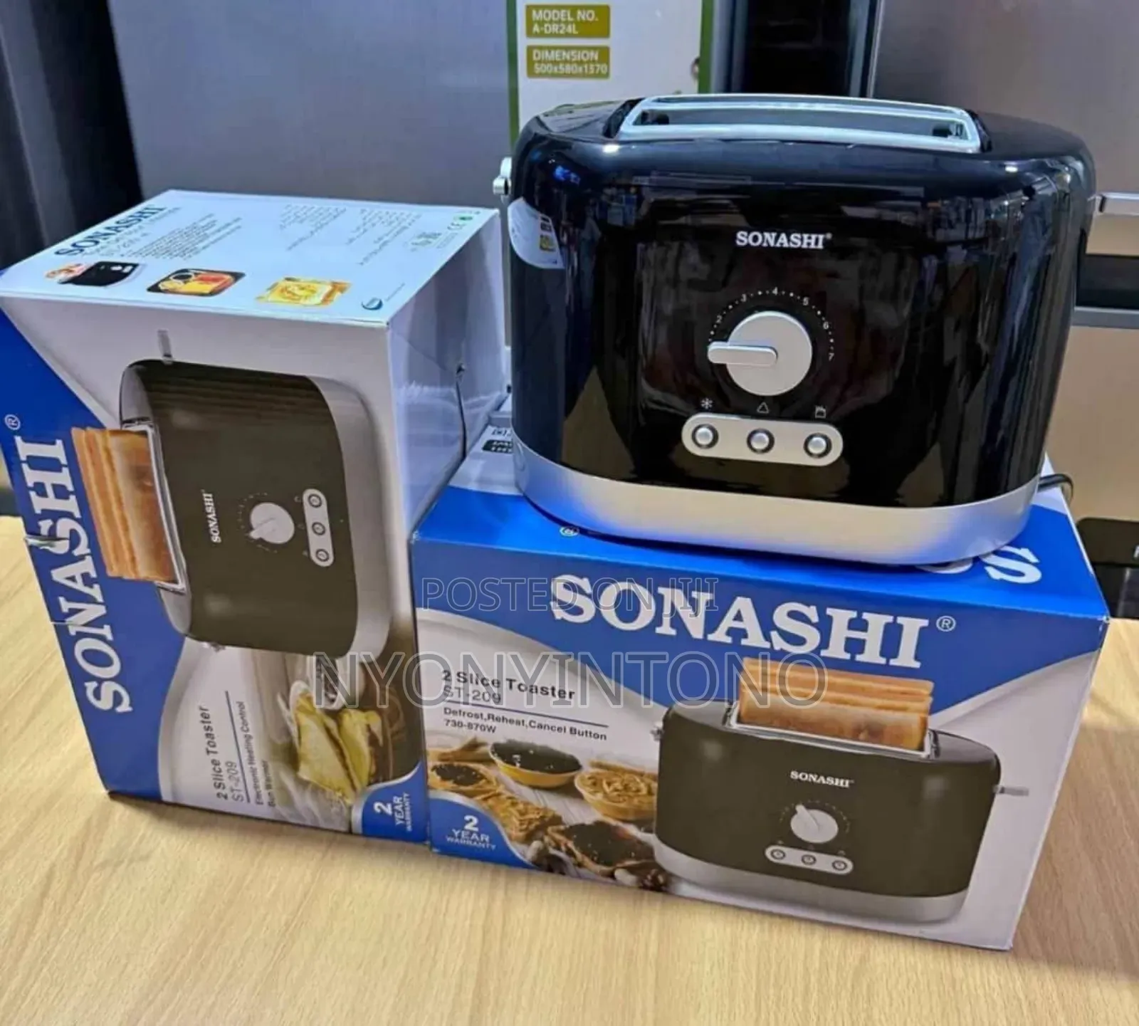 Sonashi High Quality 2slice Bread Toaster With 2yrs Warranty