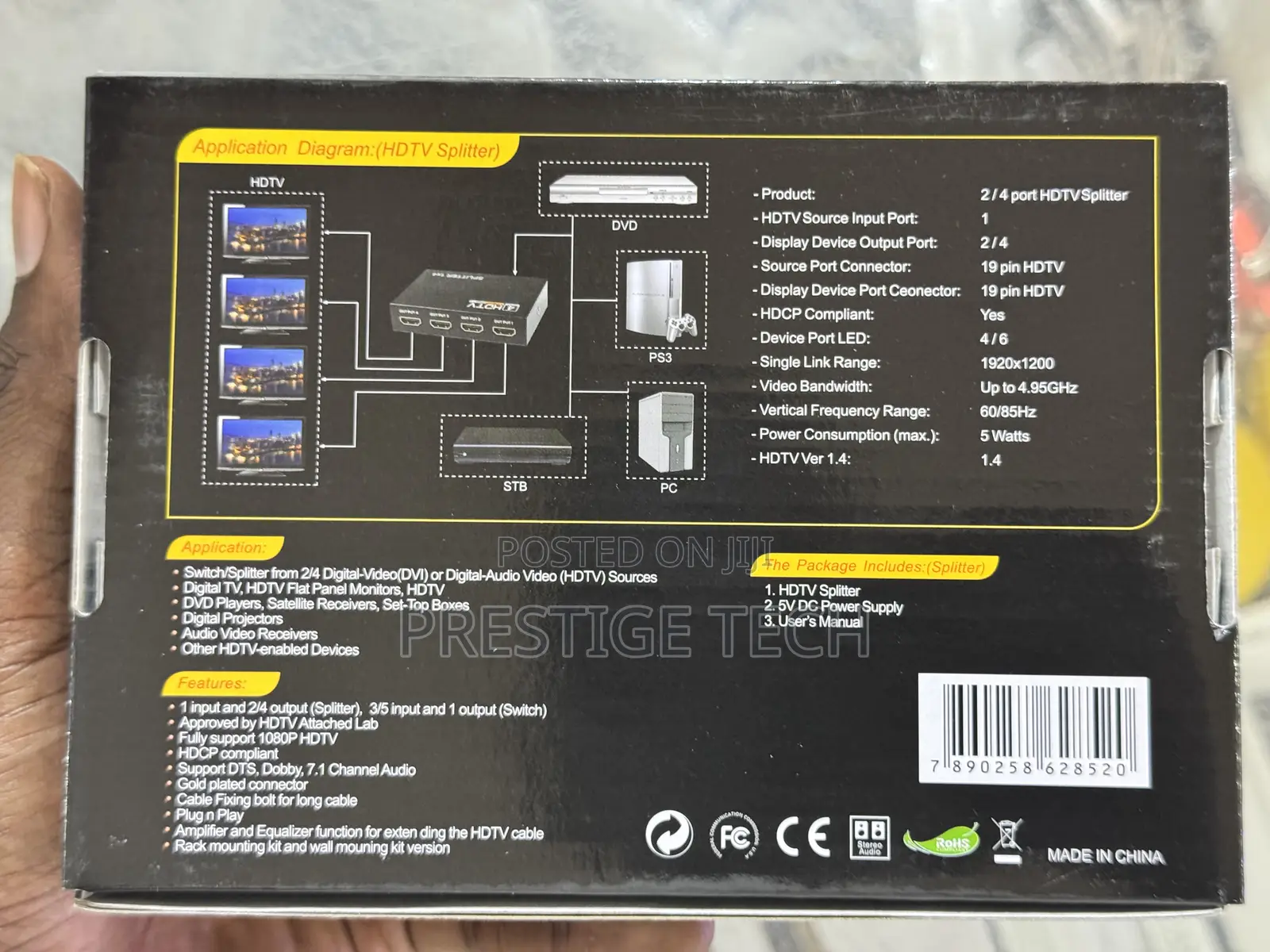 4 Port Hdmi Splitter