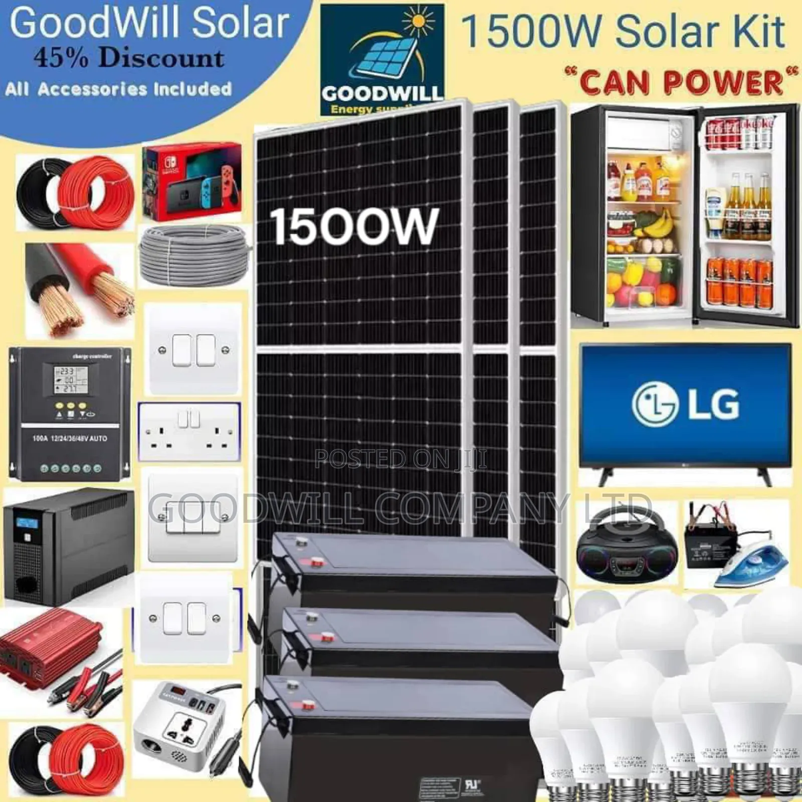 1500w Solar Kit (1500w Commercial Solar Energy System Kit)