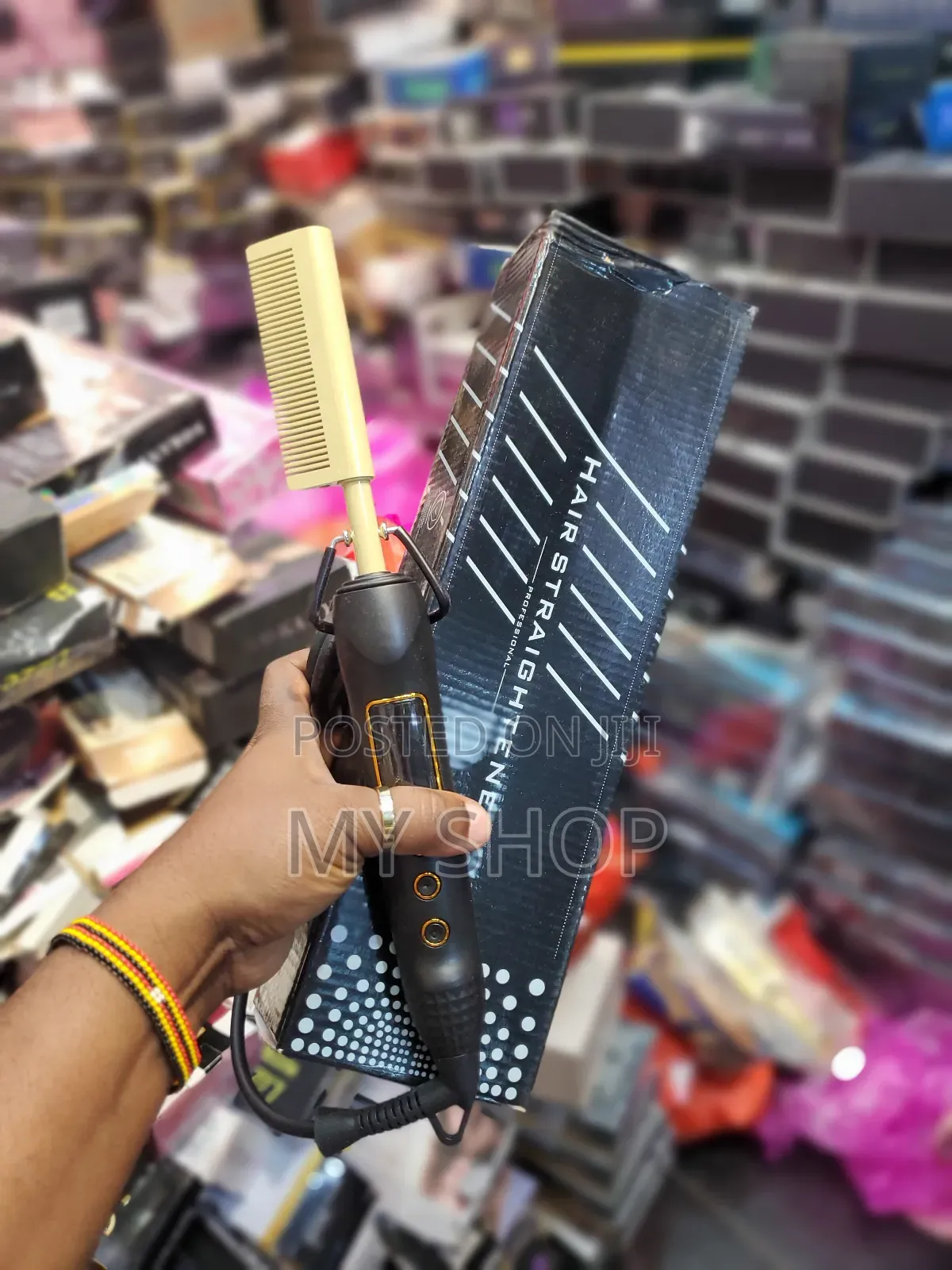 Electric Metalic Hair Comb