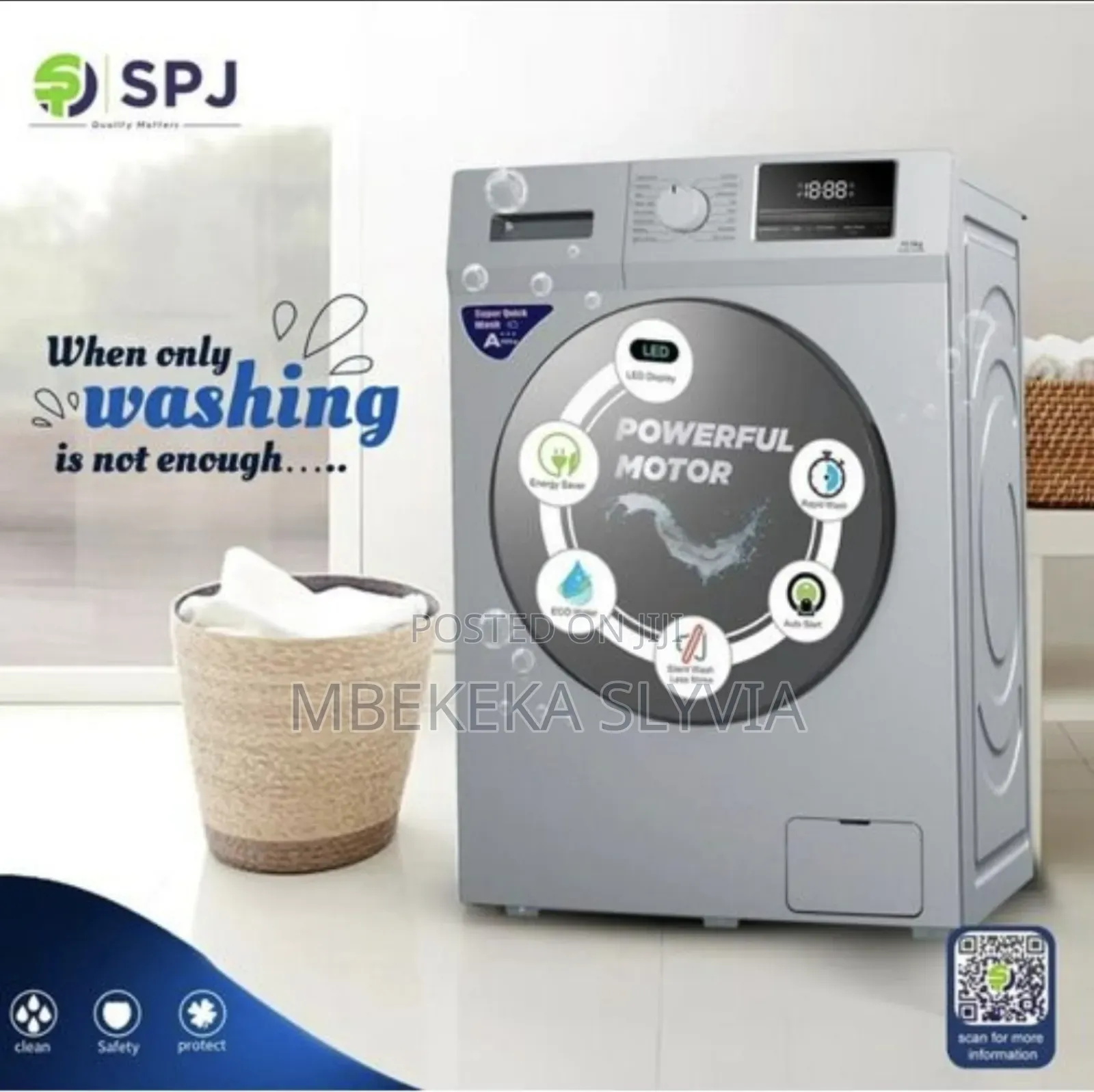 Washing Machine SPJ 6kg Frontloader 1year Warranty