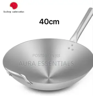 40cm Stainless Steel Frying Pan/Wok Pan