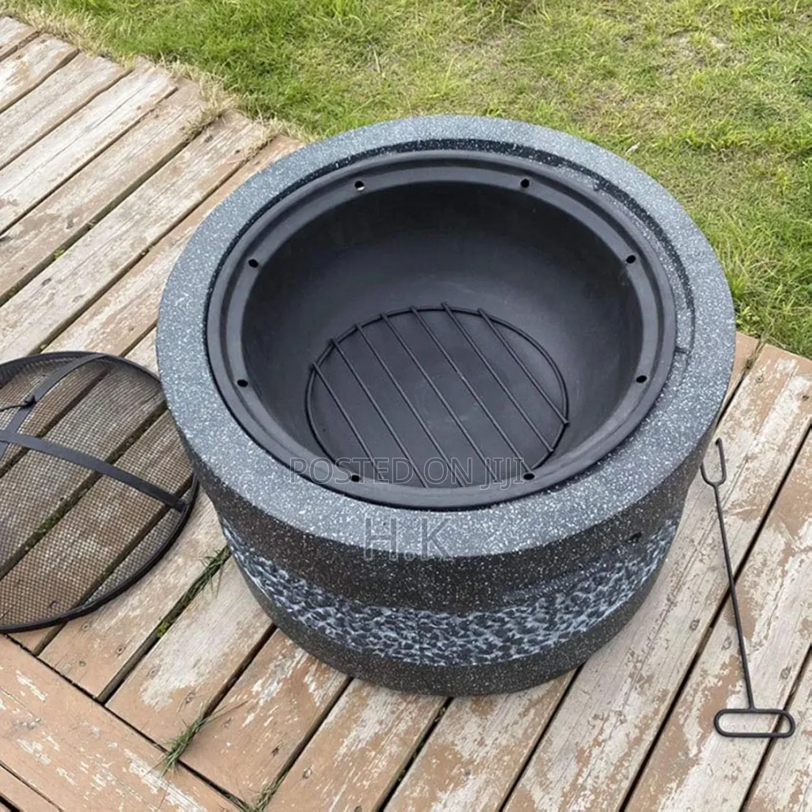 Garden Fire Pit Outdoor Party BBQ Fire Pit Bowl Grill "Big"