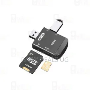 Go-Des 4 In1 Multifunction Otg Card Reader- Black
