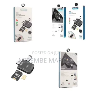 Black Go-Des 4 in 1 Multifunction Otg Card Reader