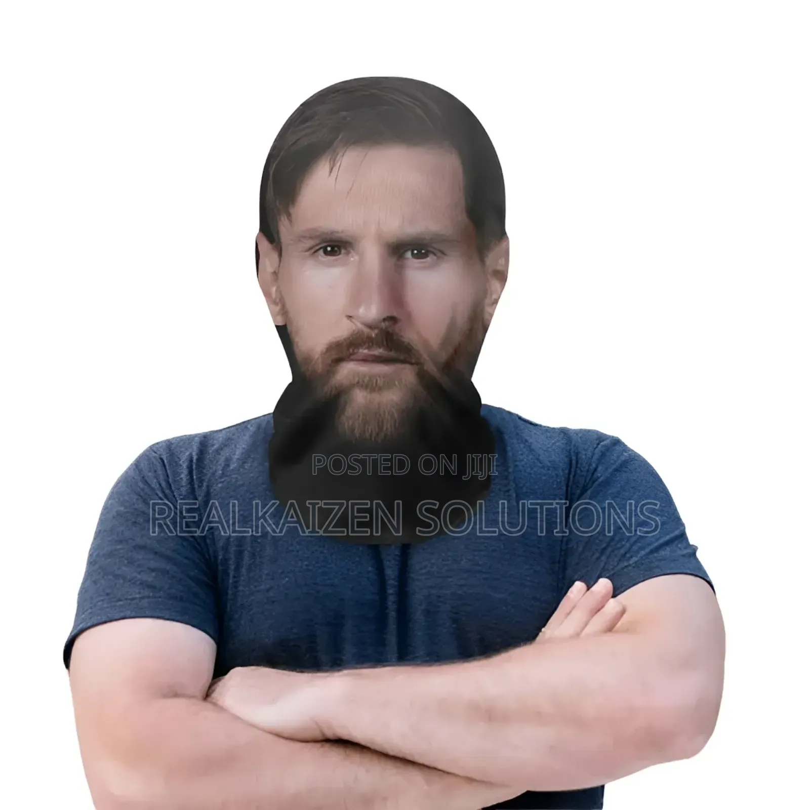 Realistic Lionel Messi 3d Printed Breathable Full Face Mask