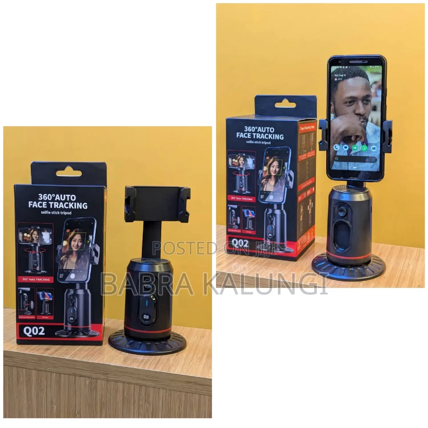 360° Auto Face Tracking Selfie Stick Tripod Q02