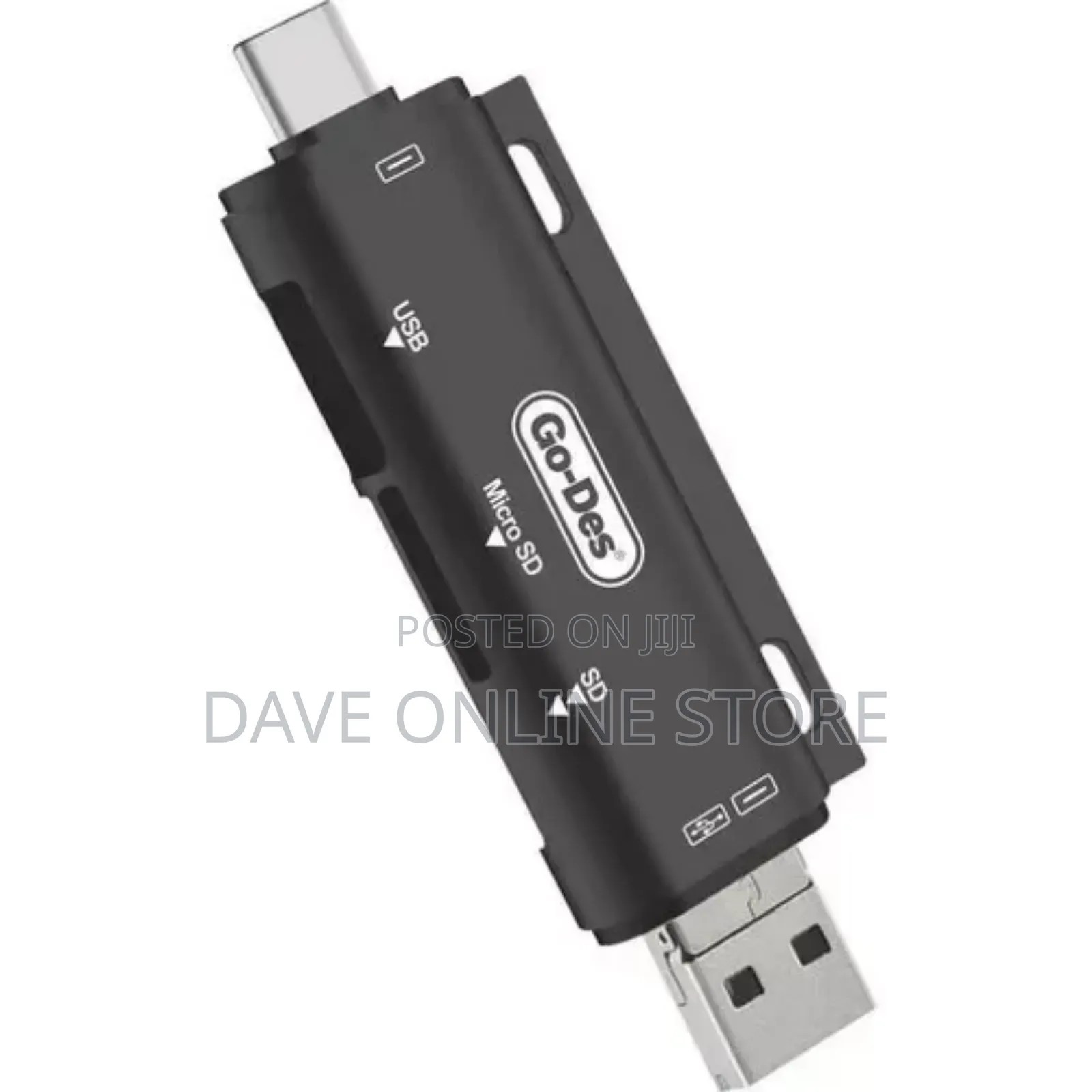 Go-Des Gd-Dk108 3 in 1 Type-C Usb 2.0 Otg Memory Card Reader
