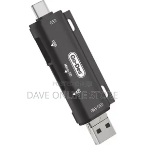 Go-Des Gd-Dk108 3 in 1 Type-C Usb 2.0 Otg Memory Card Reader