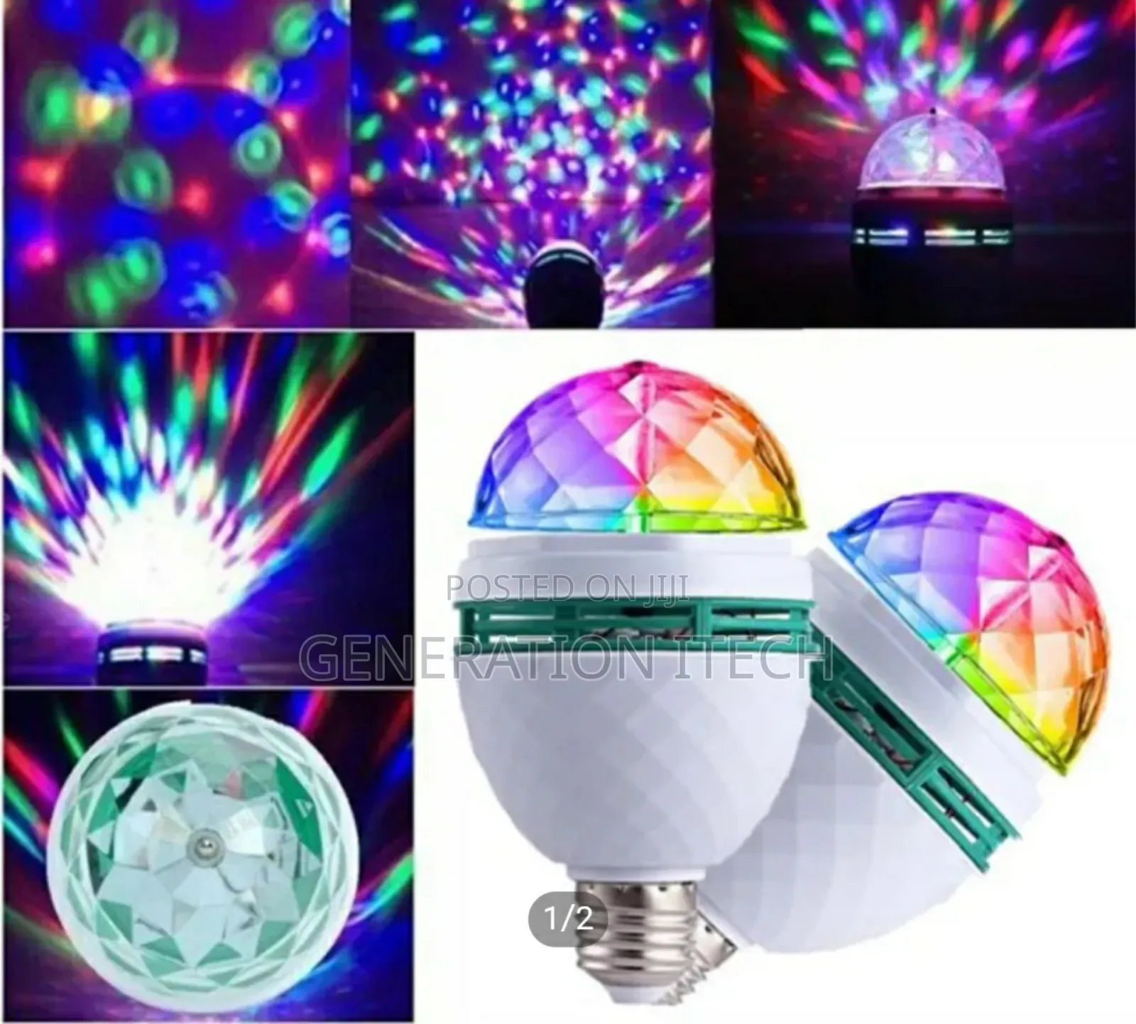Led Rotating Party Light Bulb With Many Colours