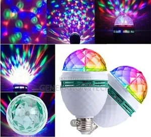 Led Rotating Party Light Bulb With Many Colours