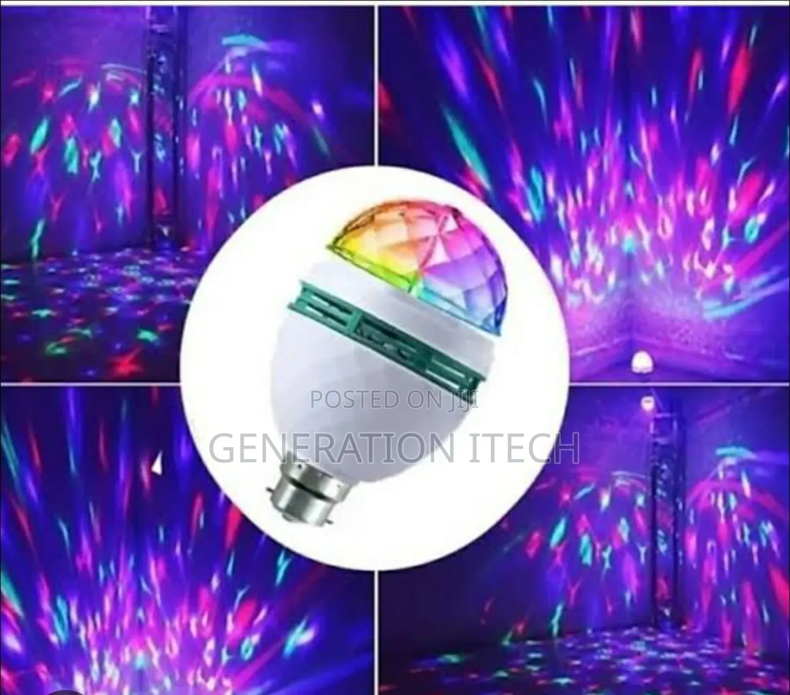 Led Rotating Party Light Bulb With Many Colours