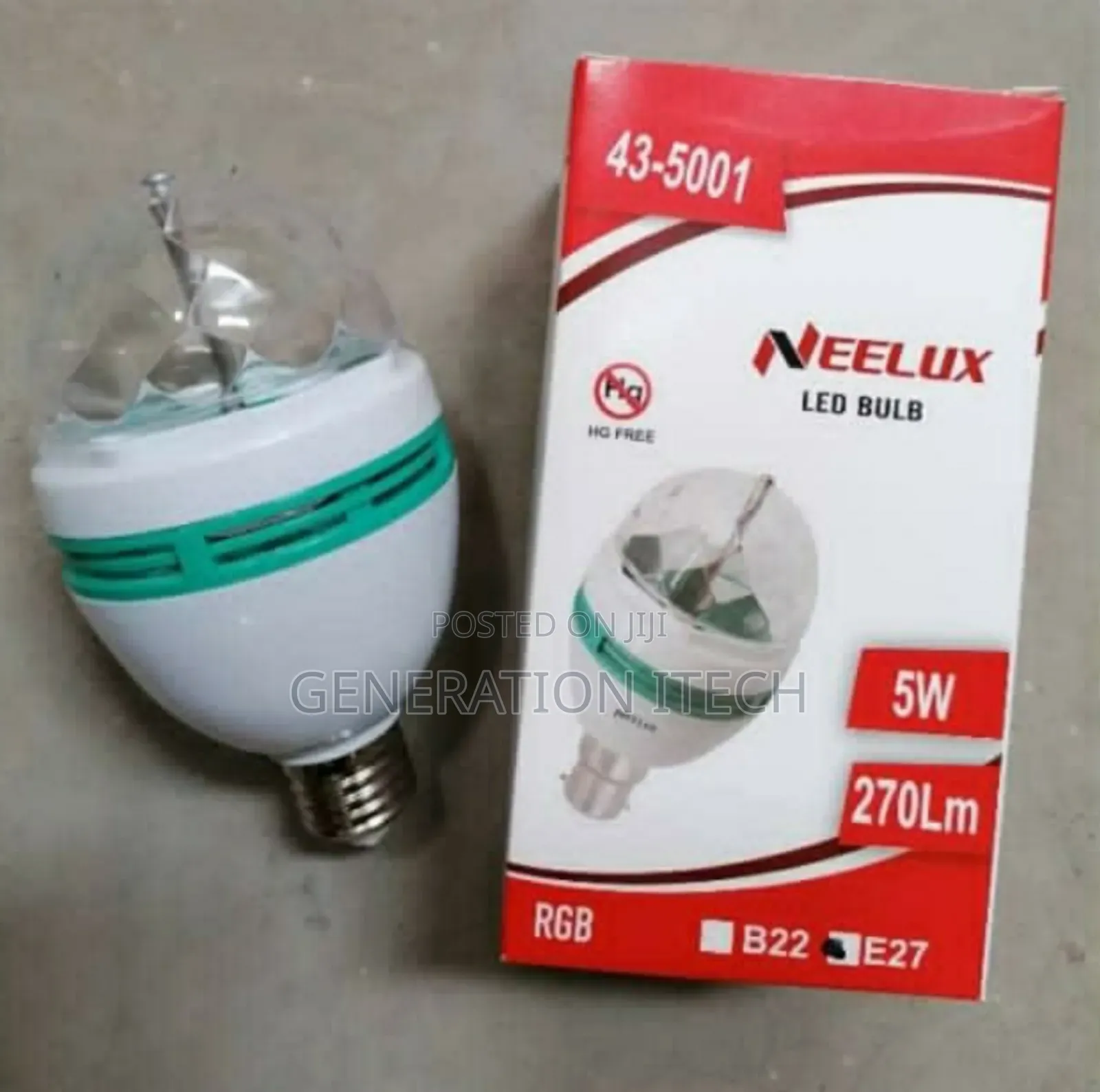 Led Rotating Party Light Bulb With Many Colours