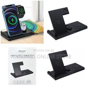 Yesido 4in1 Foldable Dual Phone Wireless Charger Ds13