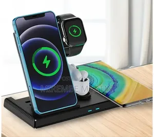 Ds13 Foldable Portable Usb Fast 4 in 1wireless Charging Dock