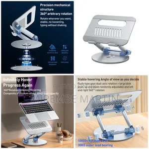 Yesido Lp06 Foldable Laptop Swivel Stand(Silver)