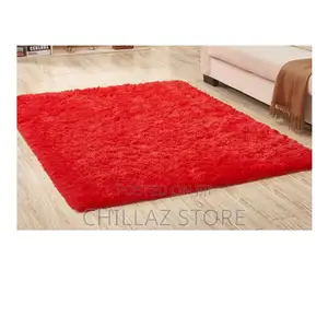 New Red Fluffy Carpet.
